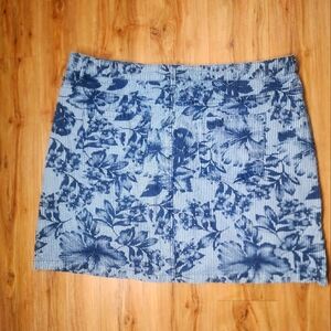 Croft & Barrow Blue Floral Striped Skort – Women’s 16